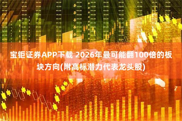宝钜证券APP下载 2026年最可能翻100倍的板块方向(附高标潜力代表龙头股)